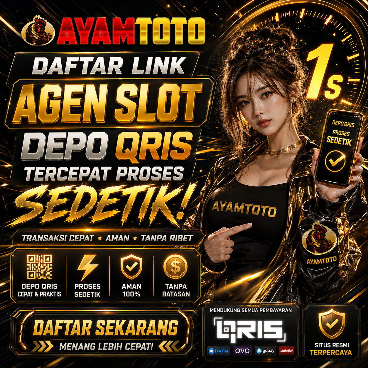AYAMTOTO | Daftar Link Agen Slot Depo QRIS Tercepat Proses Sedetik